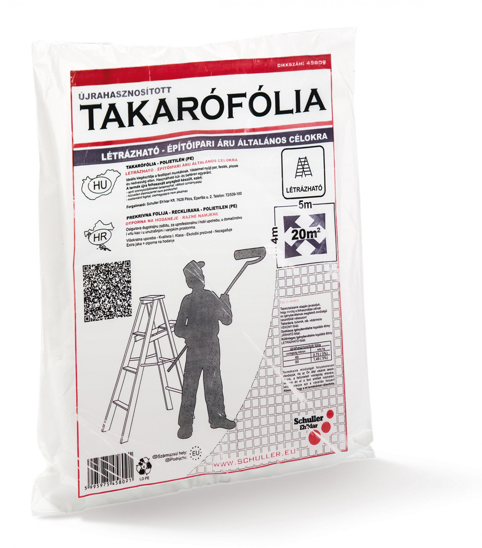 Schuller YES SL takarófólia, létrázható, 4x5 m termék fő termékképe