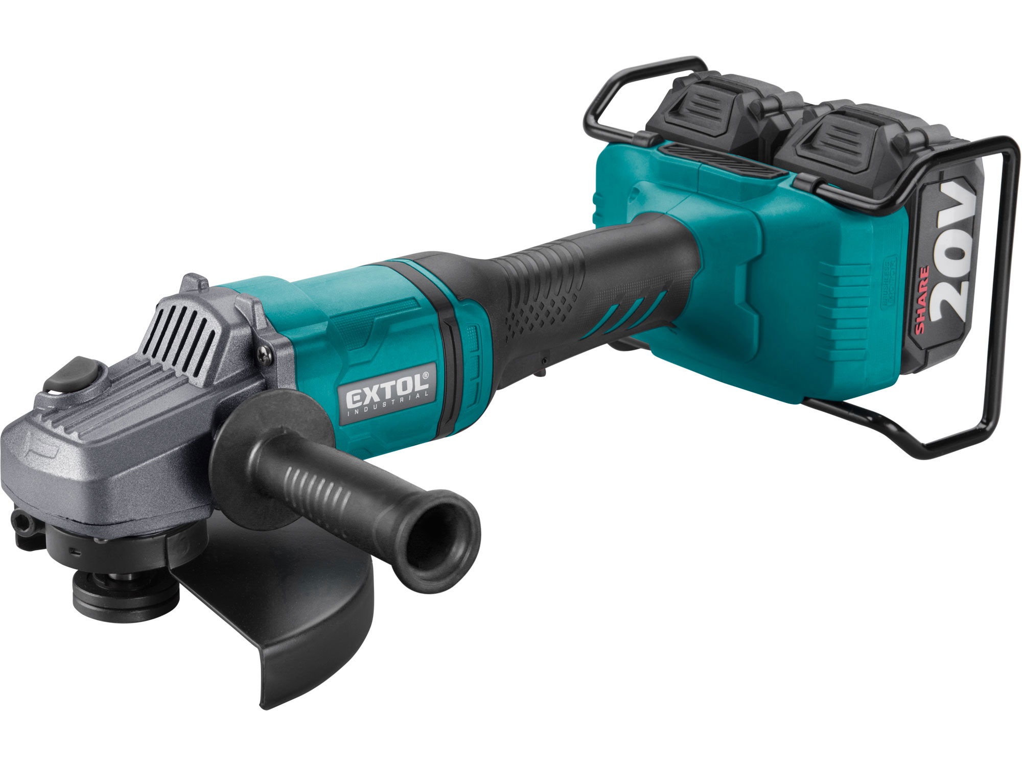 Extol 8791846 Share20V akkumulátoros sarokcsiszoló (2 x 4.0 Ah Li-ion akkuval) termék fő termékképe