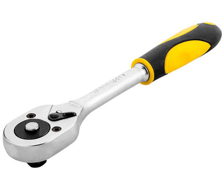 Topex 38D541 racsnis hajtókar, 1/2"-os, 45-fogú, CrV acél, 250 mm termék fő termékképe