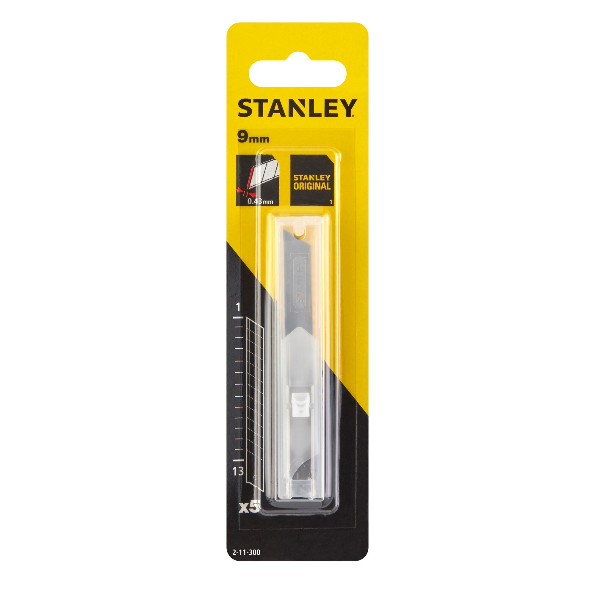 Stanley 2-11-300 tördelhető penge 9 mm, 5 db/csomag termék fő termékképe